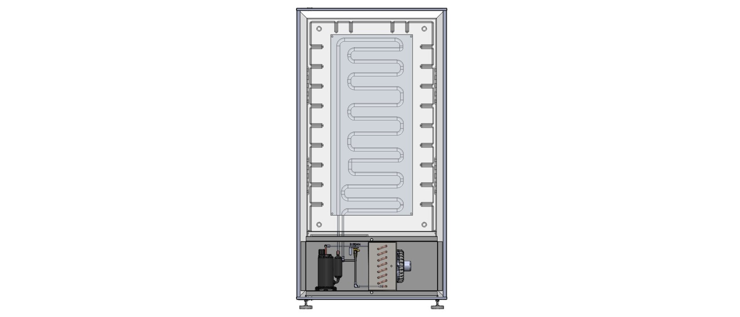 Vapor-compression refrigeration cycle (compressor, condenser, expansion, evaporator)