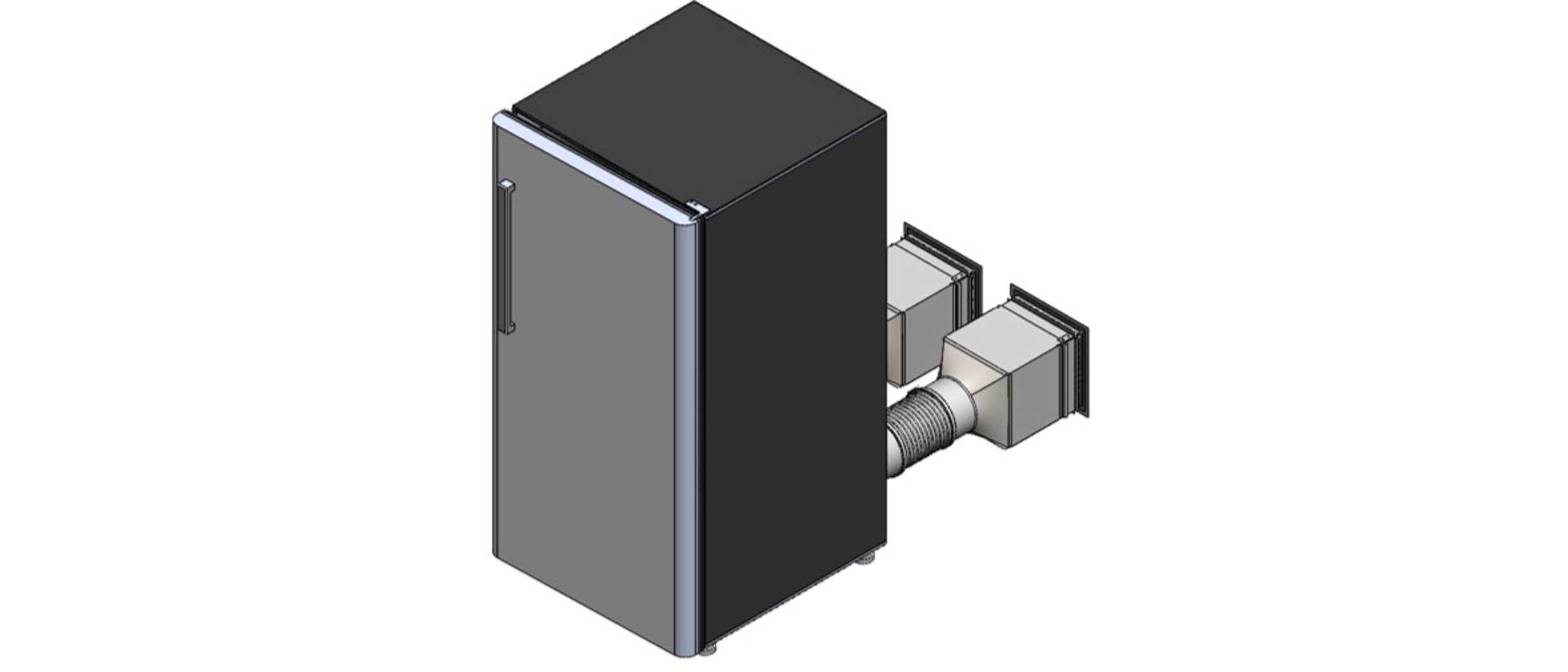 Hybrid refrigerator concept — outdoor air integration